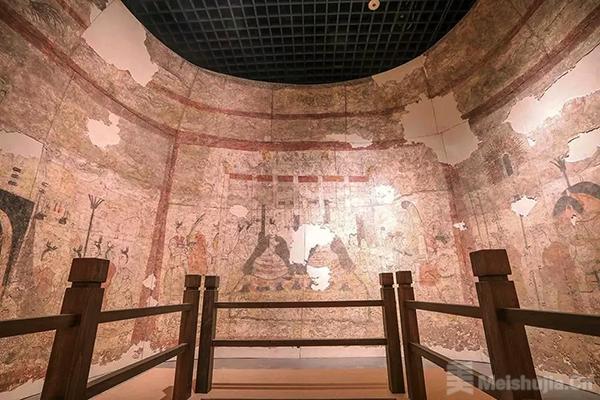 “壁上风神,惊世华彩”:两百平方的北朝壁画昨起山西展出